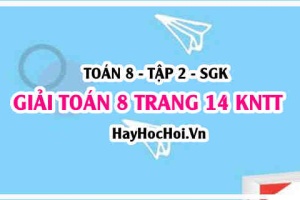 Giải Toán 8 trang 14 tập 2 Kết nối tri thức